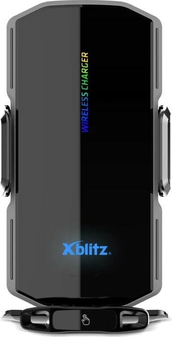 Mbajtës automatik për veturë Xblitz FX2 EXCLUSIVE me karikim wireless, i zi