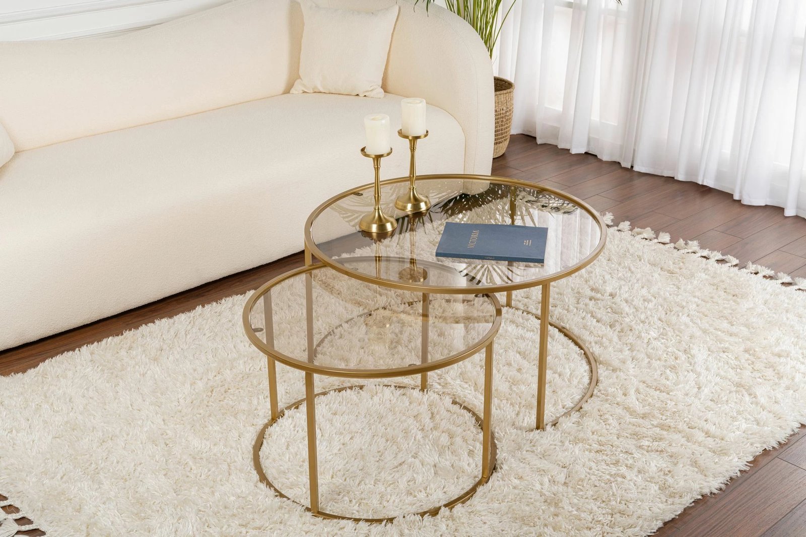 Set tavolinash kafeje Nordure, Aurum - 80, 60 - ari, bronzi