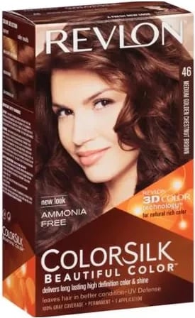 Ngjyrë për flokë Revlon Colorsilk 46 Medium Golden Chestnut Brown unisex