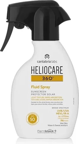 Spray për trup Heliocare 360º Fluid Spray SPF50 unisex 250ml