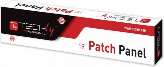 Patch panel Techly 1U, 24x RJ-45, Cat6, i zi