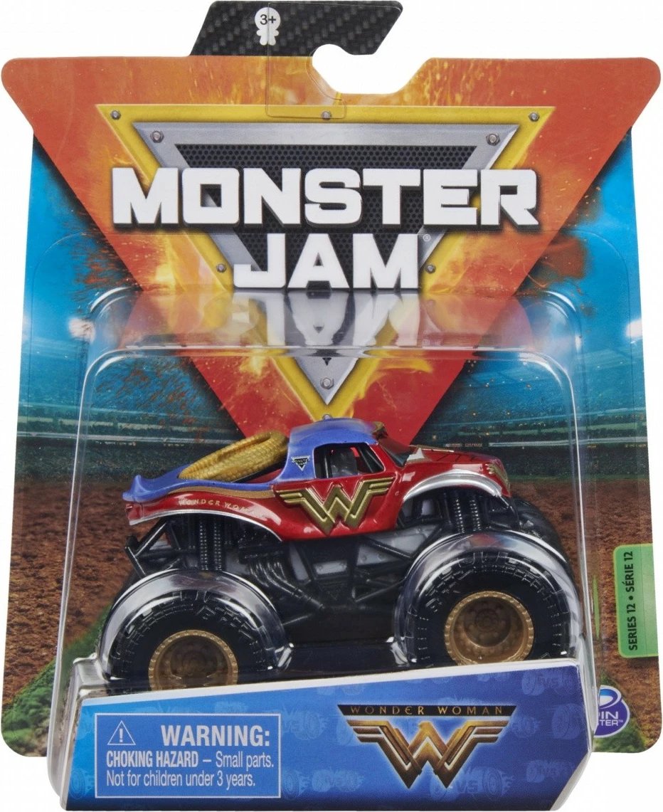 Lodër veturë Monster Jam Spin Master 1:64, metal dhe plastikë, ngjyra të përziera, 1 copë