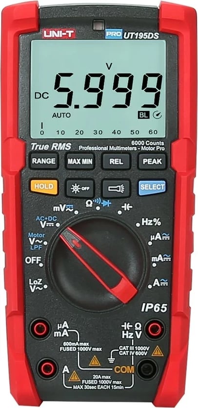 Multimetër UNI-T PRO UT195DS, i kuq