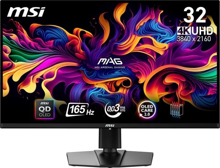 Monitor MSI MAG 321UP QD-OLED, 31 inch, 4K Ultra HD, 165Hz, i zi