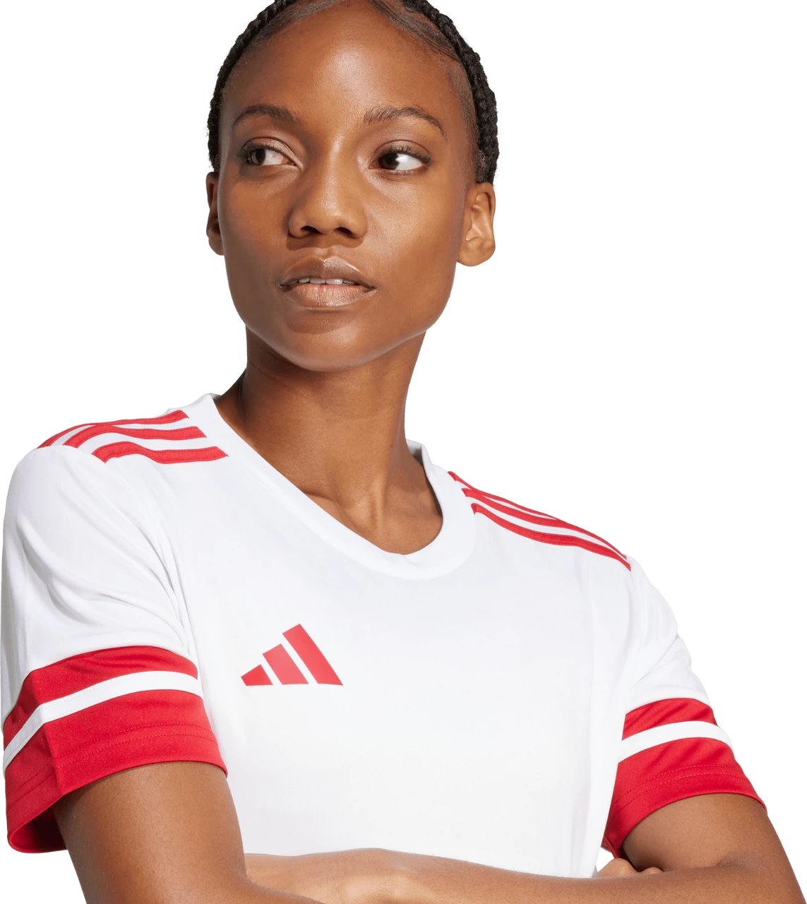 Maicë për femra adidas, e bardhë