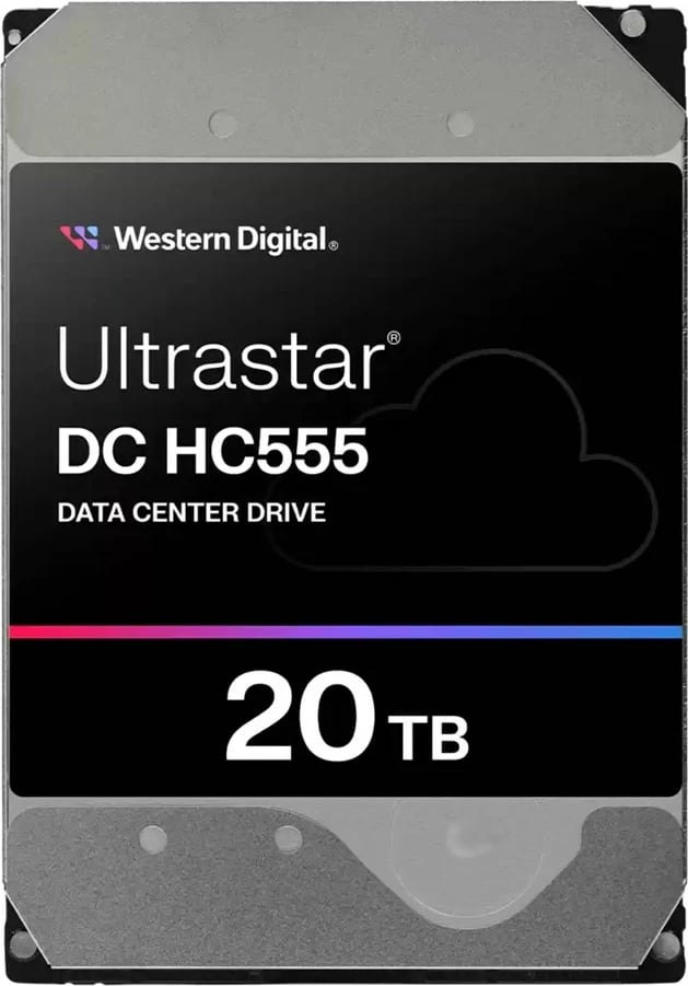Hard disk Western Digital Ultrastar DC HC555, 20 TB, 7200 RPM, 3.5", SAS3
