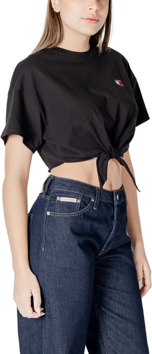 Maicë për femra Tommy Hilfiger Jeans, e zezë