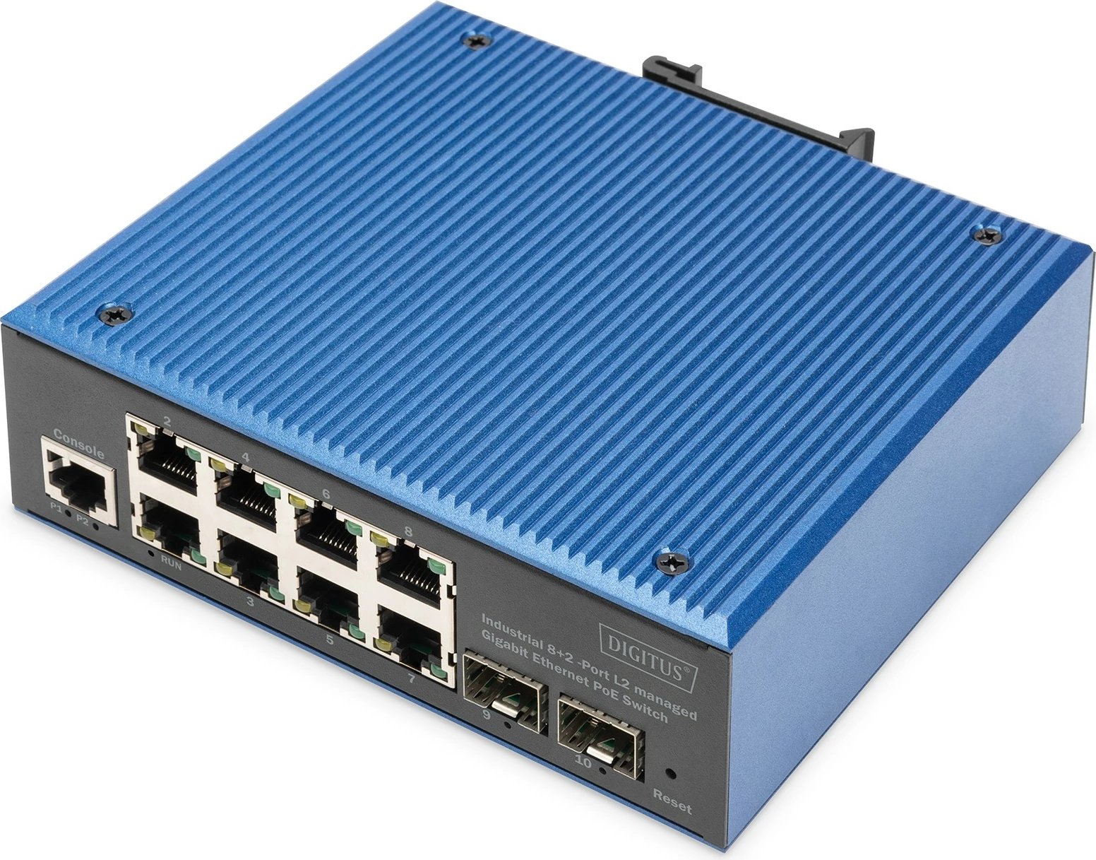 Switch Digitus DN-651157, 8+2 port, L2 managed, Gigabit Ethernet, PoE