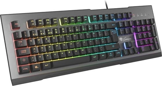 Tastierë gaming Natec Genesis RHOD 500 RGB PT, me ndriçim të programueshëm
