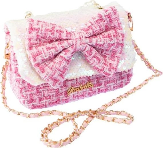 Çantë shpatull Nice Dolce Bag with Bow, për vajza, Rozë