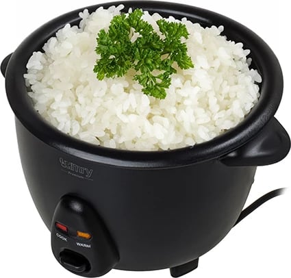 Gatuese orizi elektrike, Camry CR 6419, 1L 400W, me funksion ruajtje nxehtësie, shportë avullimi, e zezë