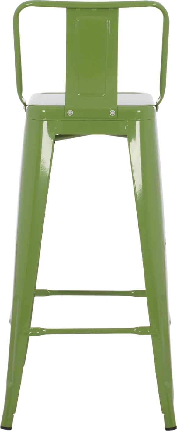 Karrige për bar me mbështetëse MELITA-PRO FH98643.53 metalike, ngjyrë ulliri e çelët, 42x42x100H cm