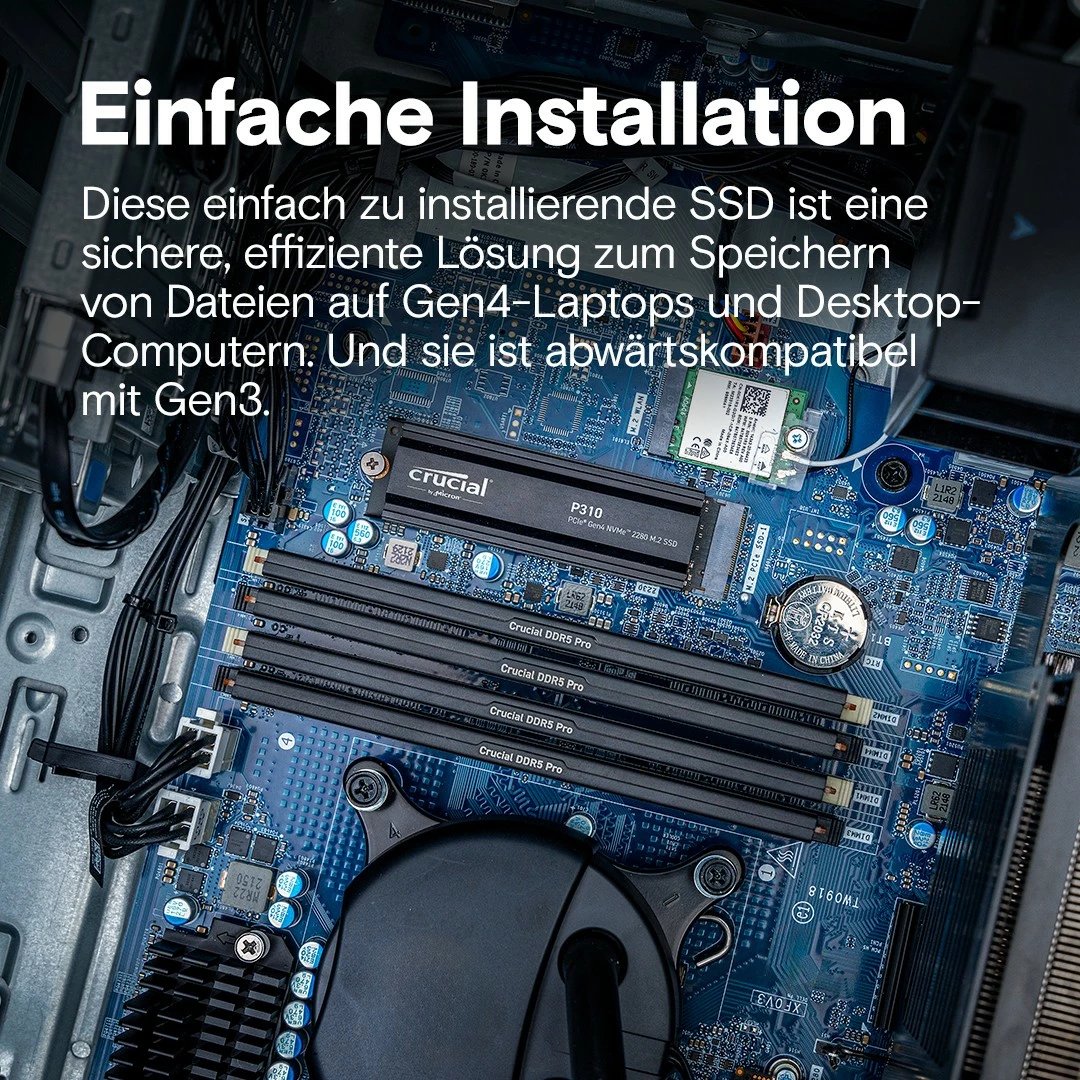 SSD Crucial P310, 2 TB, M.2, 7100 MB/s