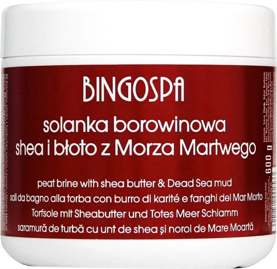 Kripë për banjë për femra BingoSpa me baltë të Detit të Vdekur dhe Shea Butter, 600g