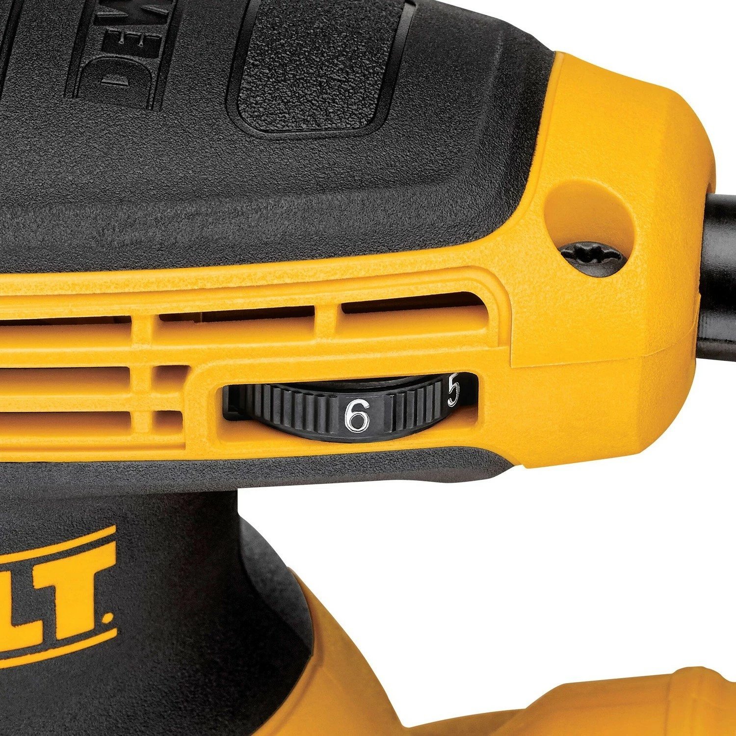 Lëmues orbital DeWALT 125mm 280W, zi/verdhe Lëmues orbital DeWALT 125mm 280W, zi/verdhe