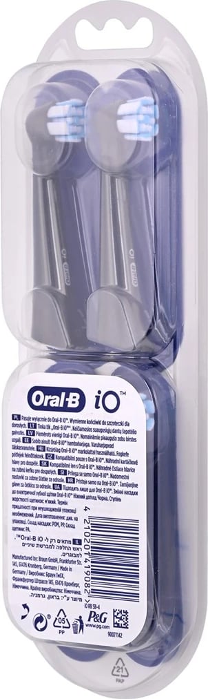 Kokë rezervë Braun Oral-B iO Gentle Care, e zezë, set 4 copë