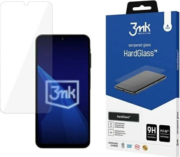 Xham i temperuar HardGlass 3MK për Samsung A16, Transparent