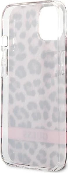 Mbështjellës Guess Leopard për iPhone 13 mini 5.4", Rozë