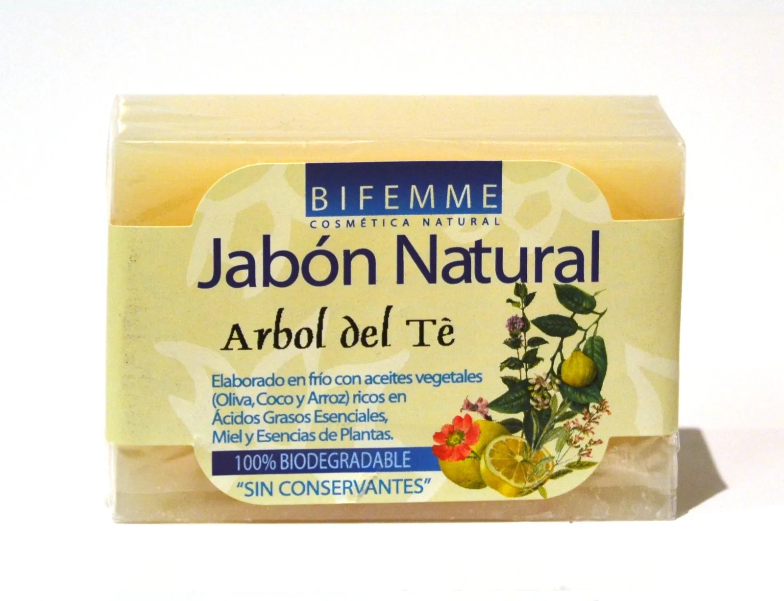 Sapun natyral Ynsadiet Bifemme me vaj Tea Tree, 100g