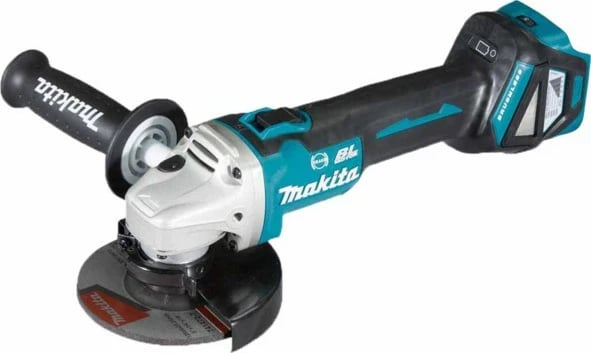 Brushe Makita DGA513Z, brushless, 18V, 12.5cm, me bateri, zi/kaltër