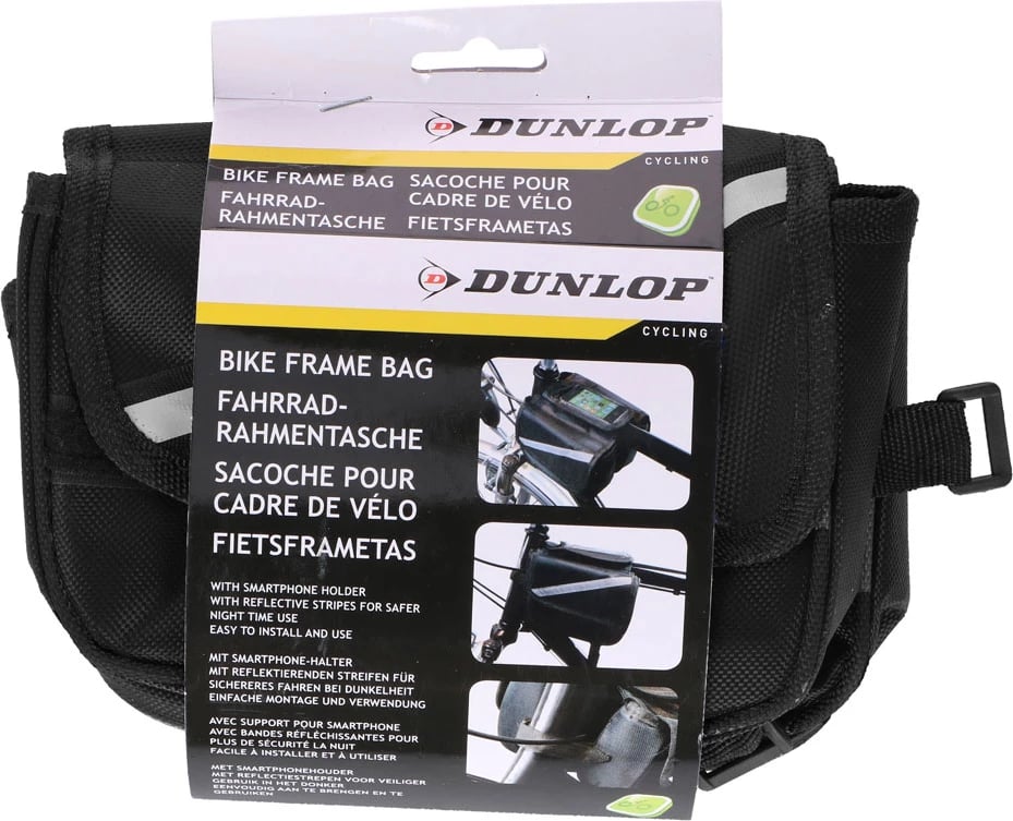 Çantë kornize për biçikletë Dunlop, e zezë ose e zezë-kaltër