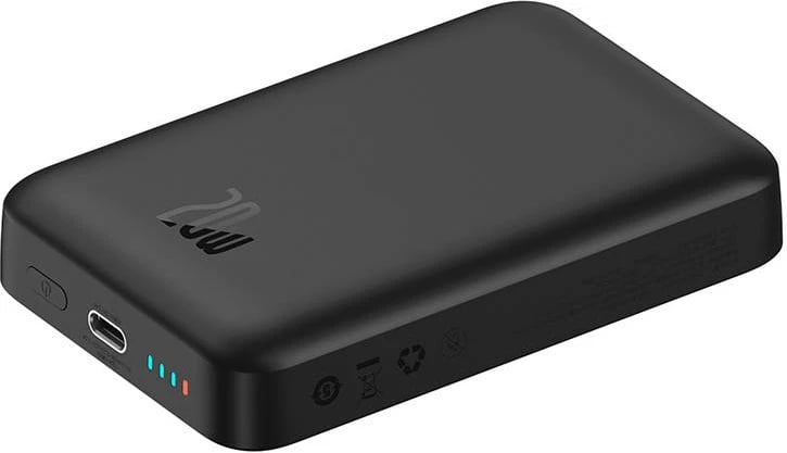 Powerbank Baseus Magnetic Mini 10000mAh, 20W, MagSafe, e zezë
