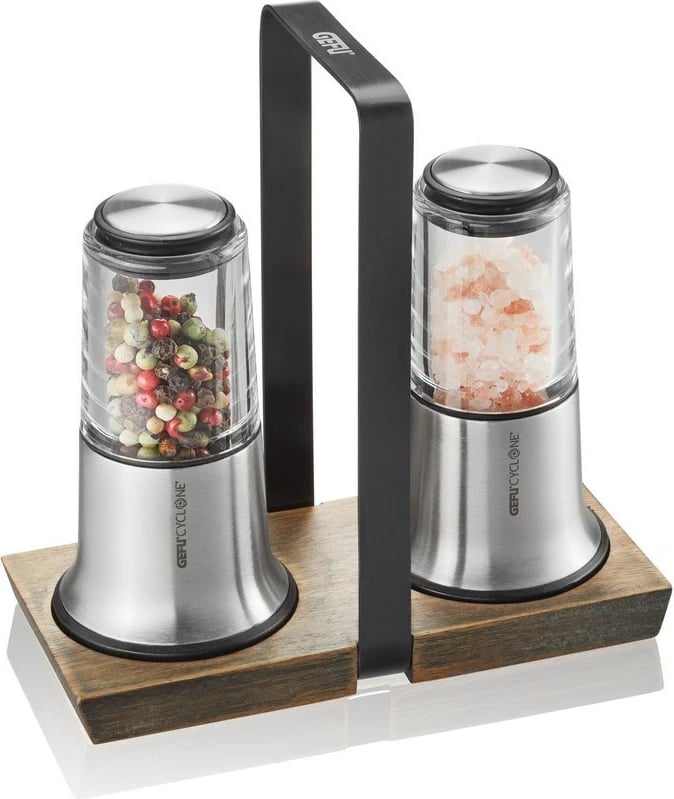 Set mullinjsh për erëza GEFU X-PLOSION, 2 copë, çelik inox Set mullinjsh për erëza GEFU X-PLOSION, 2 copë, çelik inox