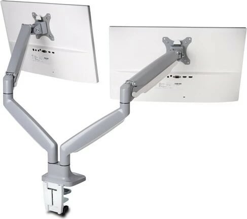 Krah monitori i dyfishtë Kensington One-Touch, 13-32", rregullim lartësie, argjendtë