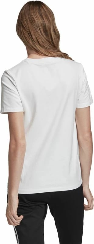 Maicë adidas Trefoil për femra, e bardhë