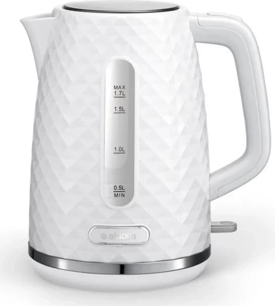 Çajnik elektrik Eldom C280B Elli, 1.7L, 2200W, bardhë