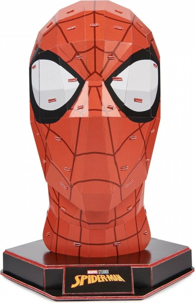 Puzzle 4D Spin Master Spider-Man Maskë, 82 pjesë, plastikë, kuqe