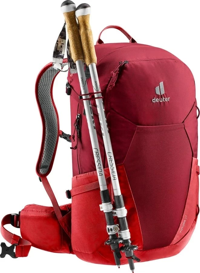 Çantë shpine Deuter Futura 27 për hiking, e kuqe