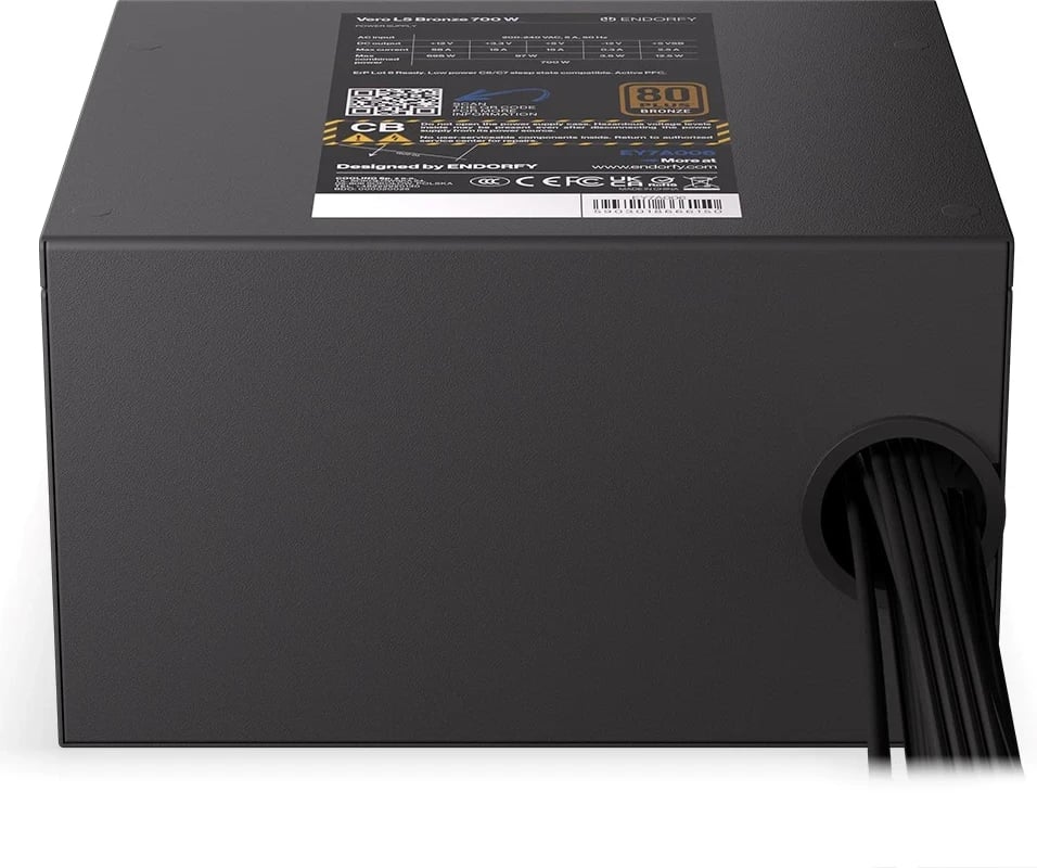 Furnizues i Energjisë ENDORFY Vero L5 Bronze 700 W, i zi