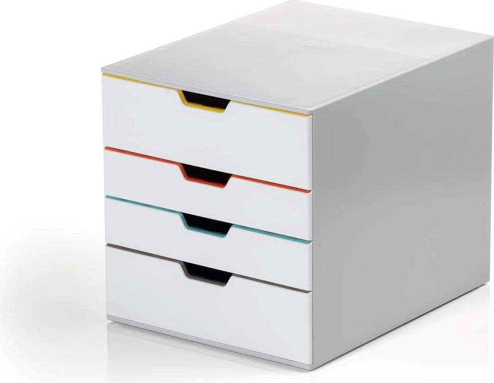Kuti me sirtarë Durable VARICOLOR MIX 4, plastikë, 4 sirtarë, gri