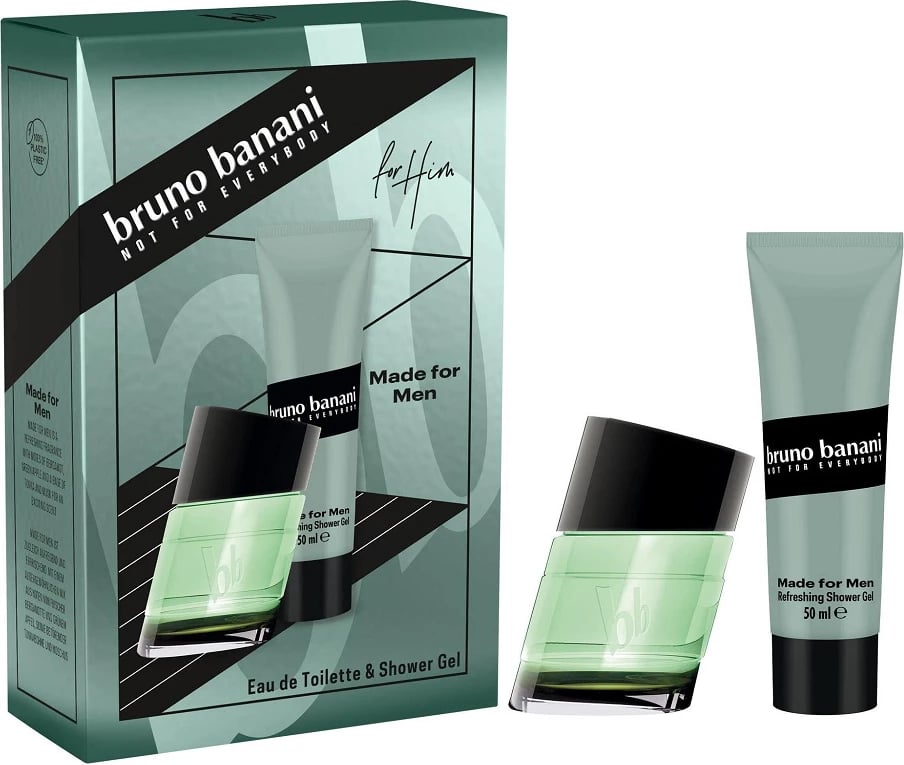 Eau de Toilette për meshkuj Bruno Banani Made for Men, 30ml + Shower Gel 50ml