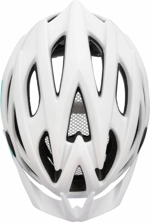 Helmetë biçiklete Meteor unisex, bardhë/jeshile