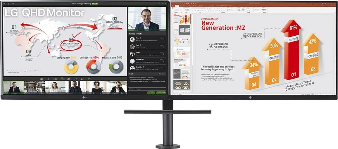 Monitor LG 27QP88DP-BS, 27", 2560 x 1440, Quad HD, LED, 5 ms, i zi