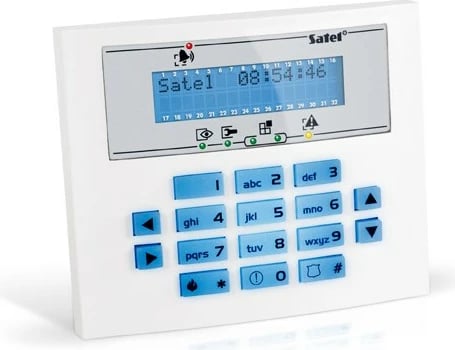 Tastierë kontrolli SATEL INT-KLCDS-BL, e bardhë