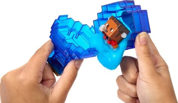 Figurë aksioni Minecraft Mattel Mini Mode Potion Brewing Noor or Never, me enë magjie dhe grimca Slimy Brew