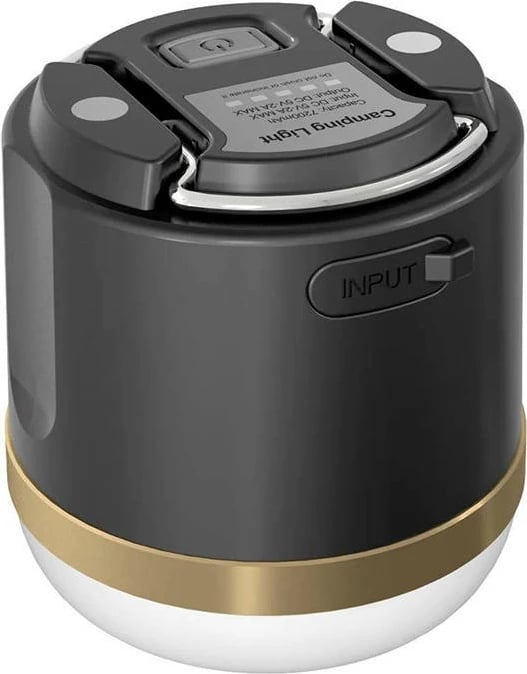 Llambë kampingu EcoFlow SCLI-B, 7200 mAh, bardhë/zezë, me powerbank