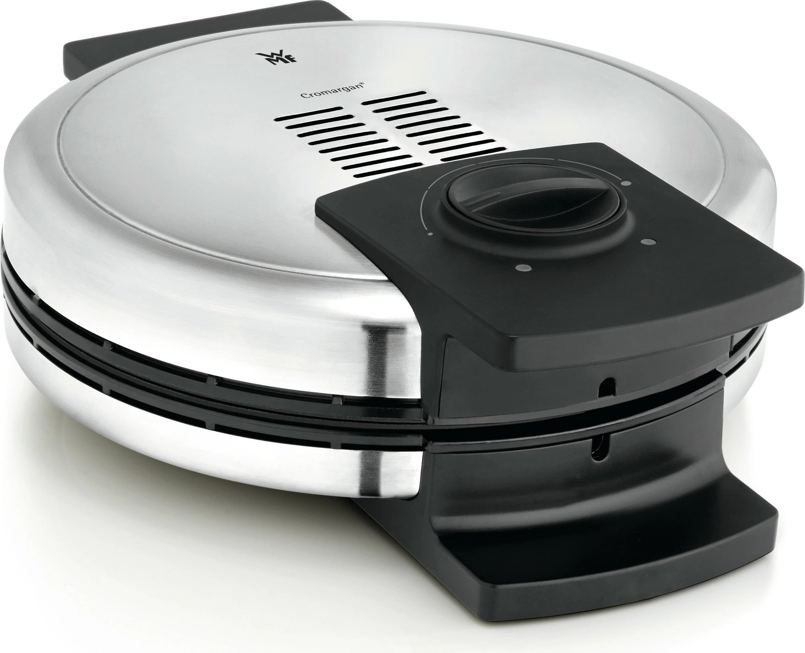 Pajisje për vafla WMF Lono 04.1521.0011, 5 vafla, Zemër, 900 W, E zezë, Krom