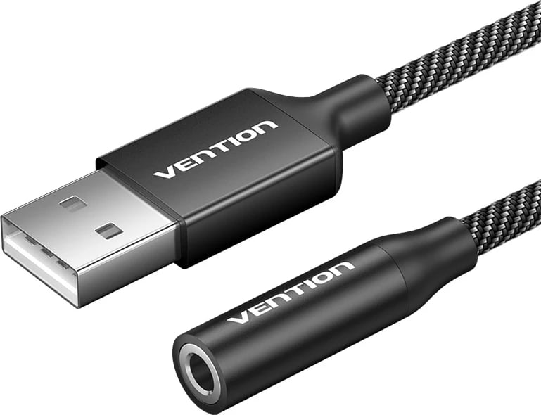 Kartë zanore e jashtme USB Vention Gome CVEBF, 1m, e zezë
