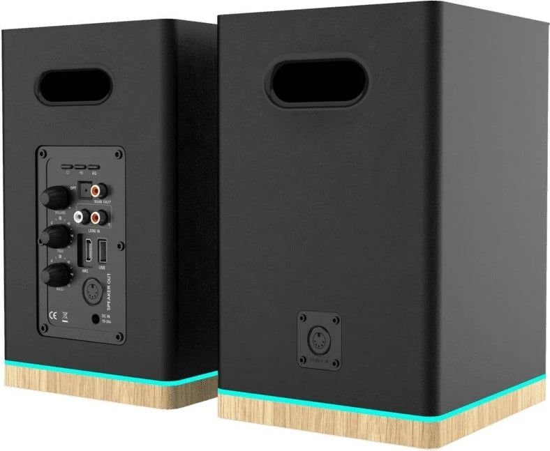 Set altoparlantësh Blaupunkt BS60BK me LED, i zi
