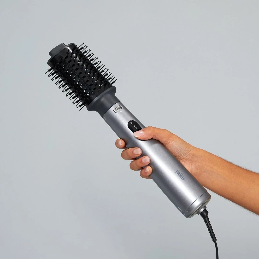 Furçë me ajër të nxehtë Braun AS 4.3, 1000 W, 2.2 m, Argjendtë