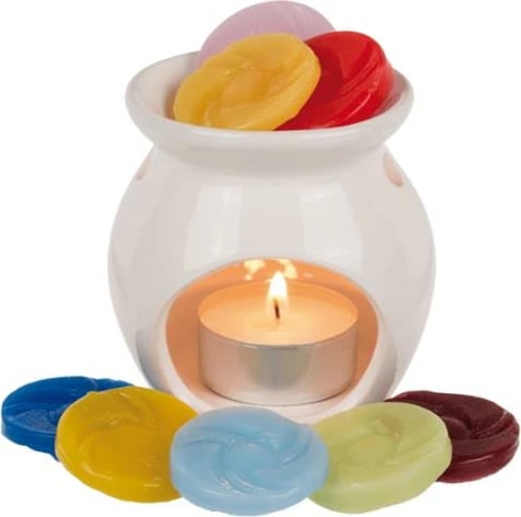 Qirinj aromatik OUT OF THE BLUE për difuzor, aromë 'Cotton', set prej 6 copësh