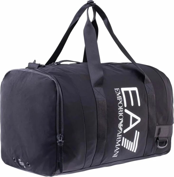Çantë sportive EA7 Emporio Armani, bardhë e zezë