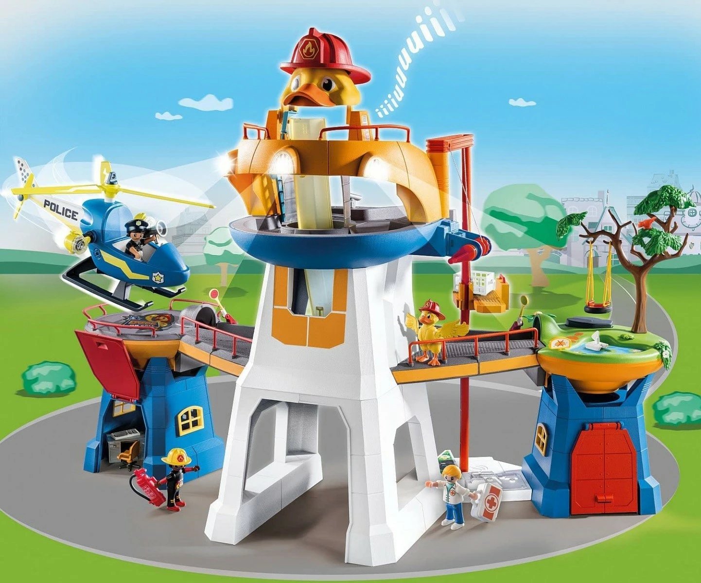 Set lodrash Playmobil Duck on Call 70910, 119 pjesë