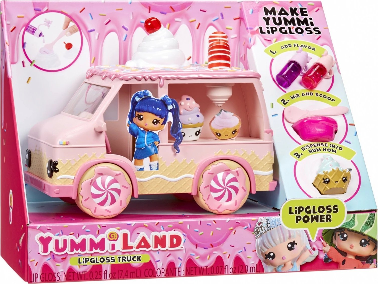 Set lodër Yummiland Lipgloss Truck, MGA, shumëngjyrësh