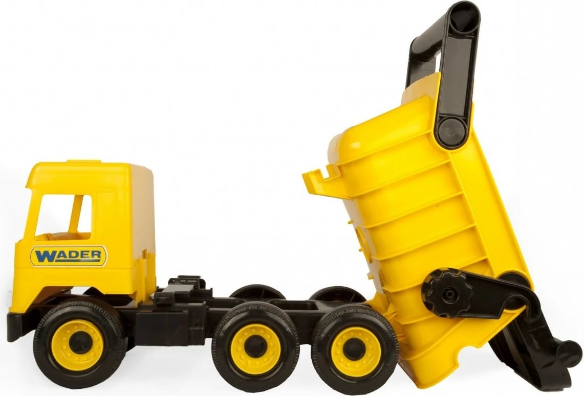 Kamion lodër Wader Middle Truck 38 cm, i verdhë/zi, për djem