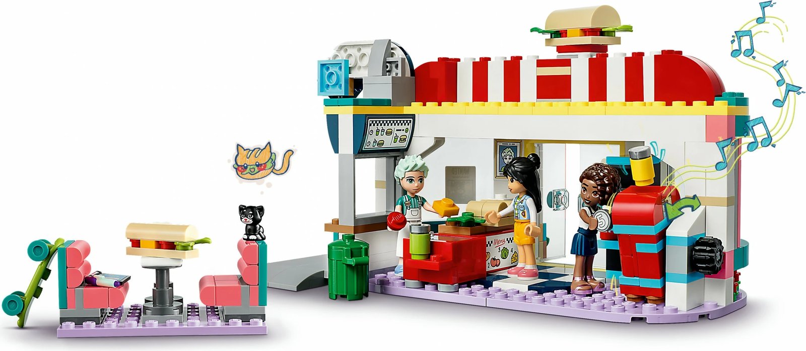 Set ndërtimi LEGO Friends 41728, restorant, shumëngjyrësh